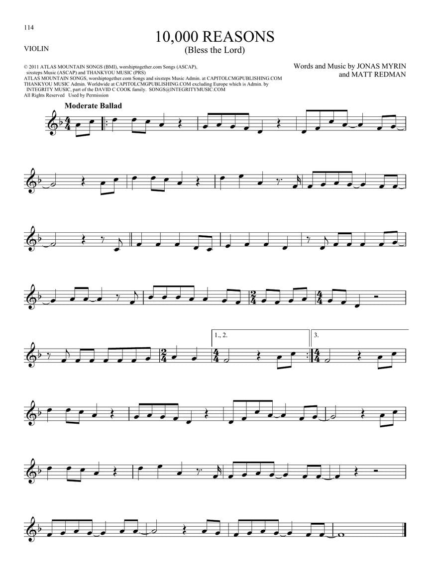 101 Worship Songs for Violin Book