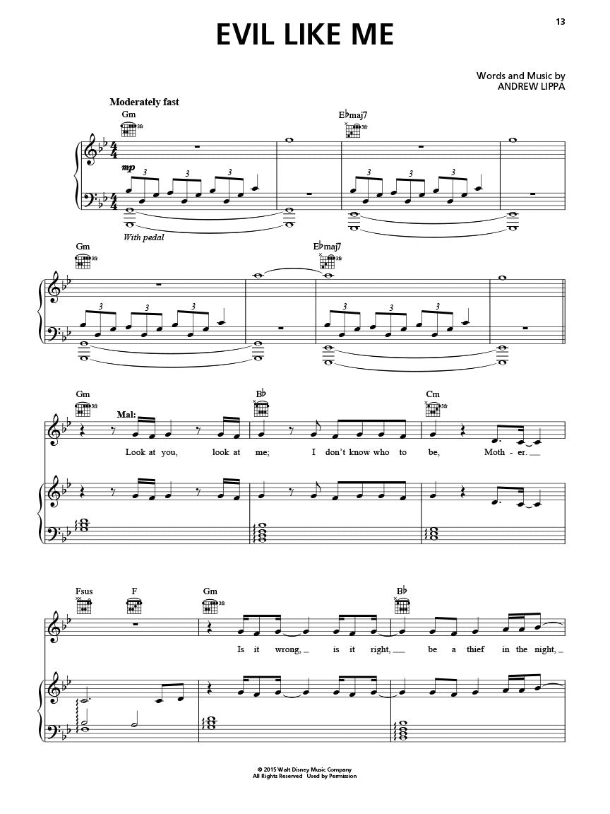Descendants - Movie Selections Piano/Vocal/Guitar Book