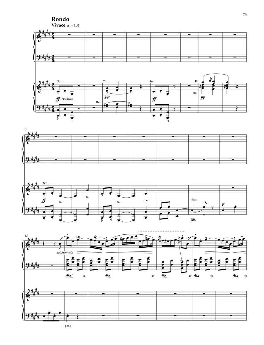 Chopin - Concerto No 1 Op 11 E Minor - 2 Piano 4 Hands Book (Urtext Edition)