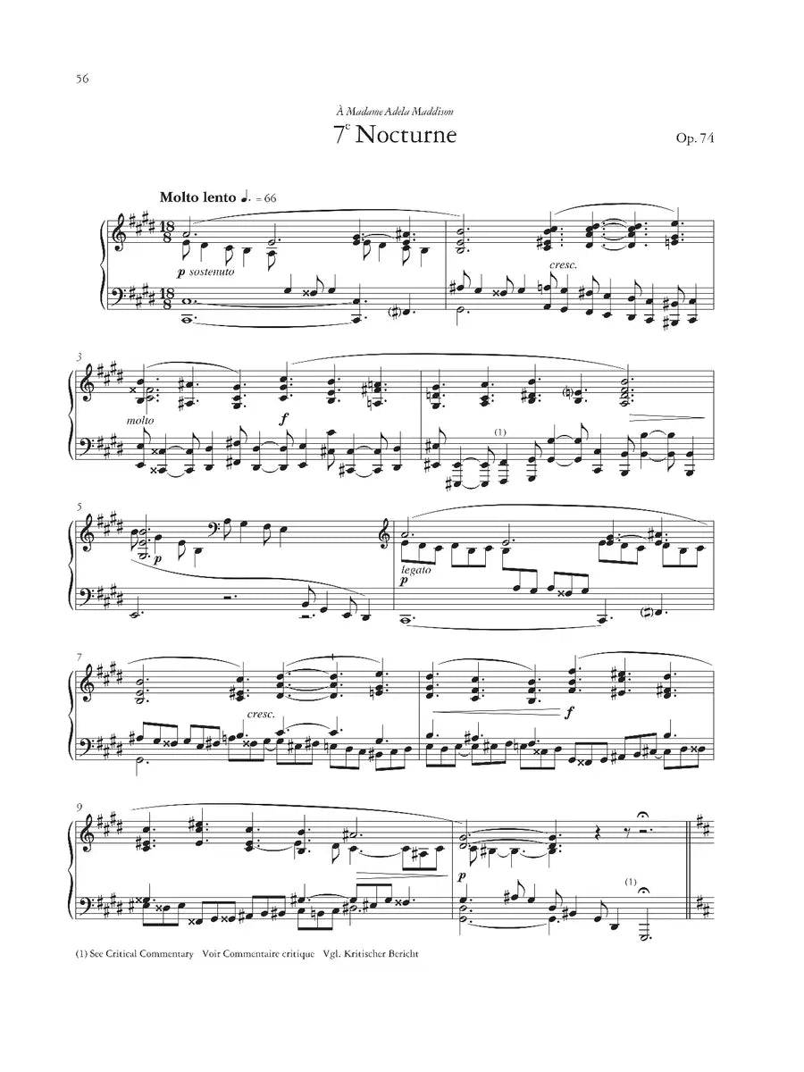 Gabriel Faure - 13 Nocturnes for Piano Book (Urtext Edition)