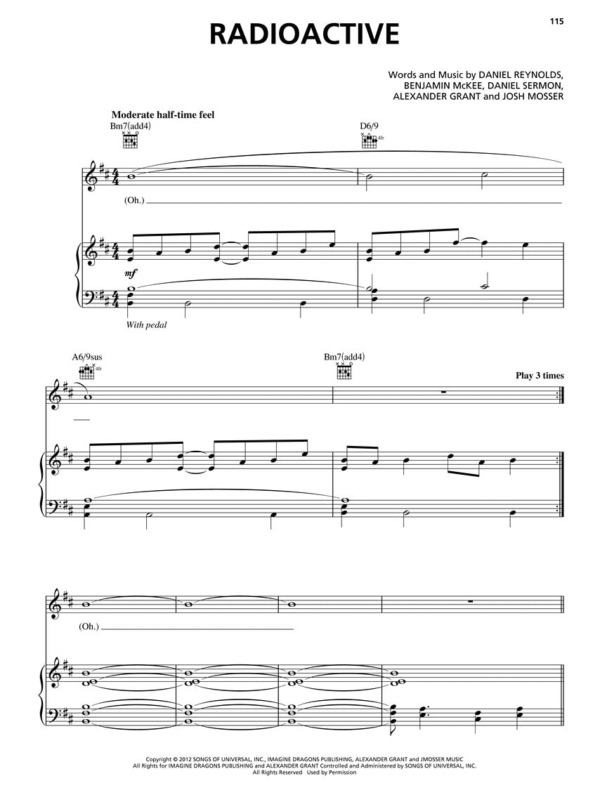 Popular Sheet Music - 30 Hits From 2010 - 2013 For Piano, Vocal and Guitar Book