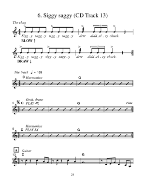 Get Chugging - How To Play Rhythm Harmonica Book/Ola