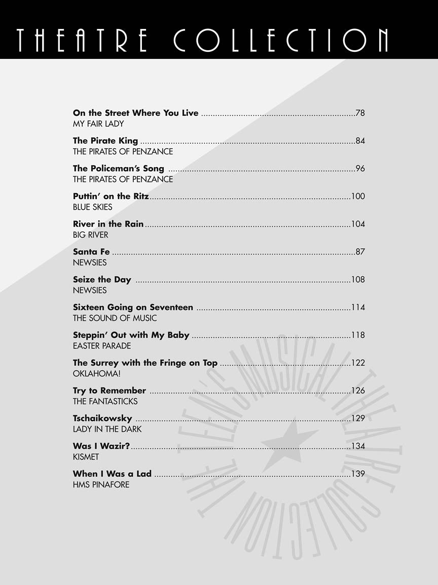 Teens Musical Theatre Collection Book (Mens Edition)