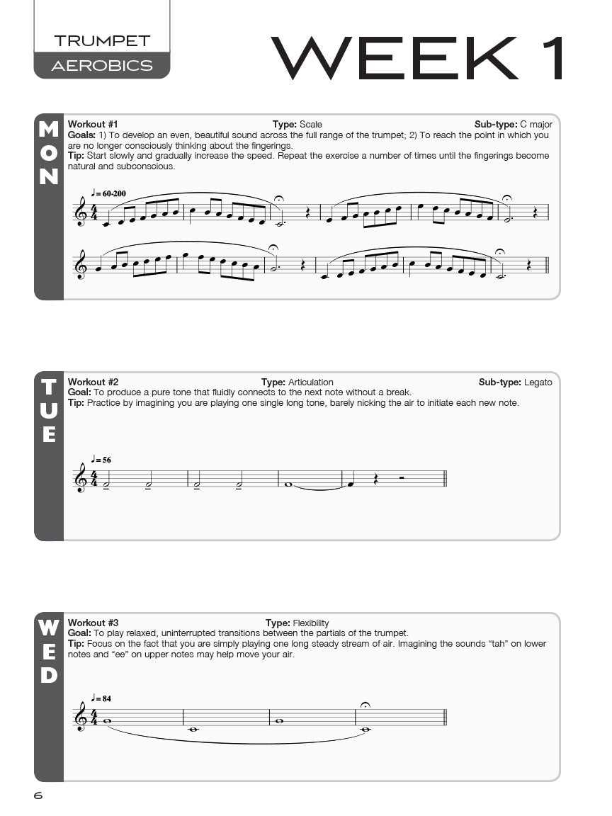 Trumpet Aerobics Book/Audio