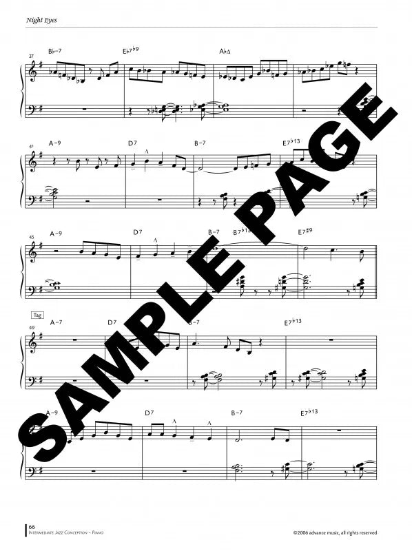 Intermediate Jazz Conception Piano Book/Ola