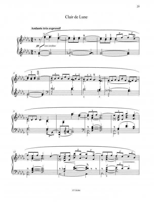 Debussy - Suite Bergamasque Piano Urtext
