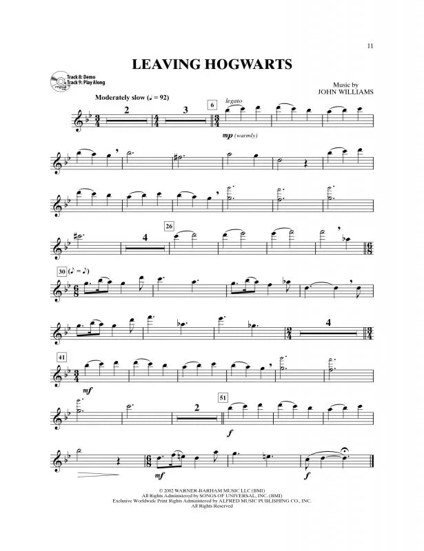 Harry Potter Instrumental Solos For Flute Bk/Ola