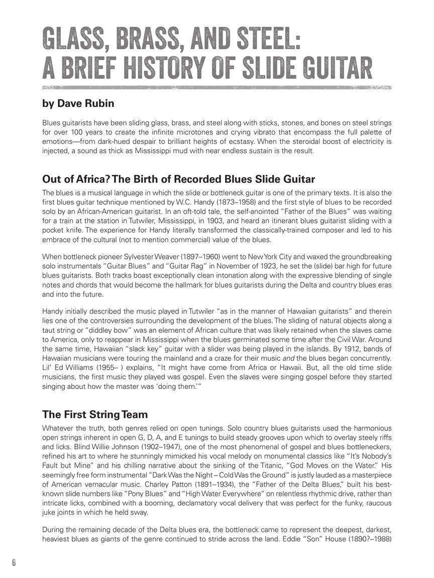 Chicago Blues Slide Guitar Book/Olm