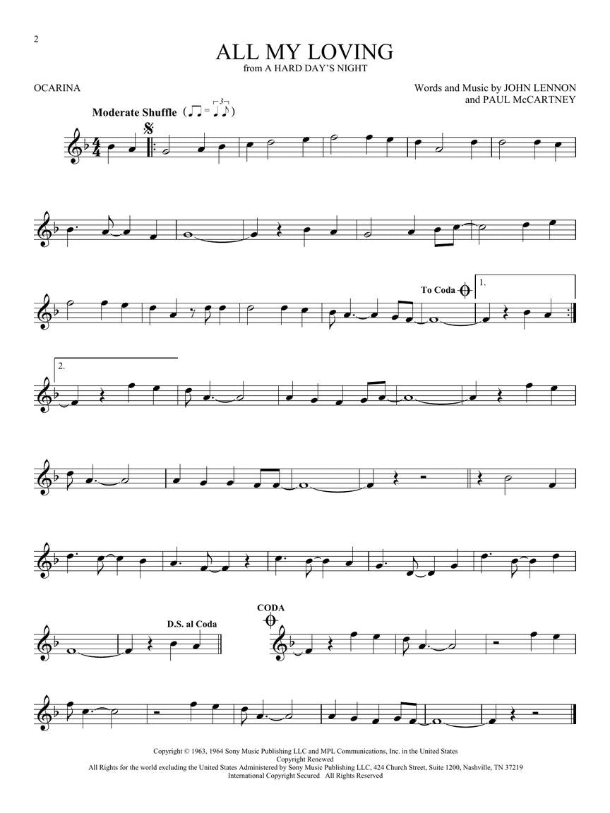 The Beatles For Ocarina Book