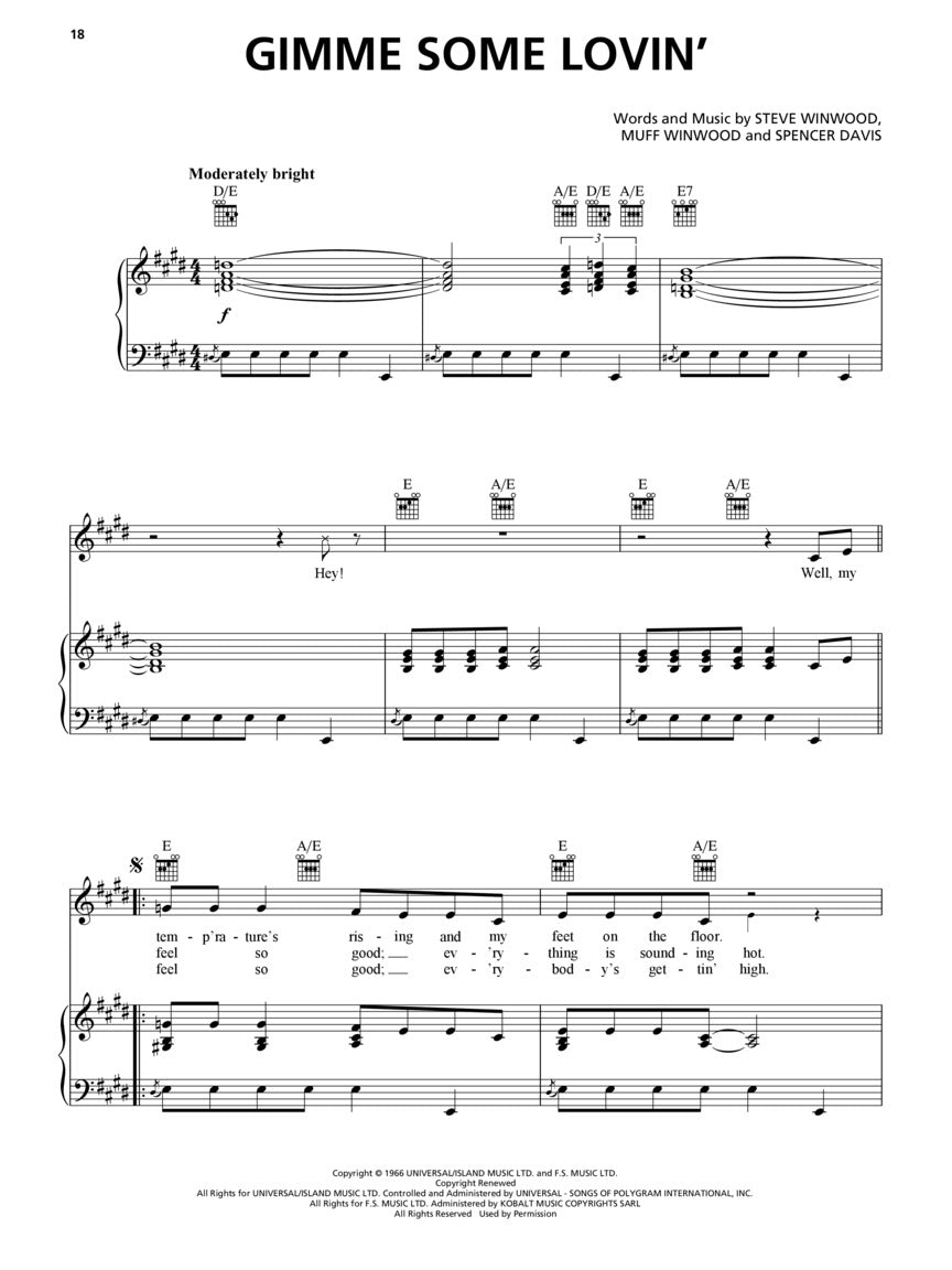 Sing - Music From Animated Film PVG Songbook