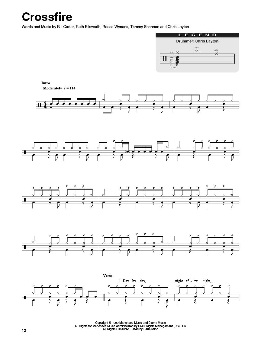 Stevie Ray Vaughan - Drum Play Along Volume 40 Book/Ola