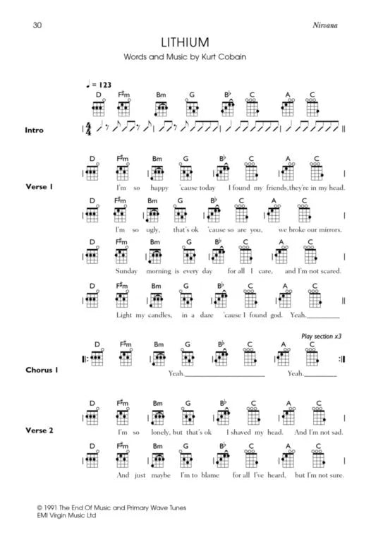 Ukulele Playlist - Rock Black Book (30 Songs)