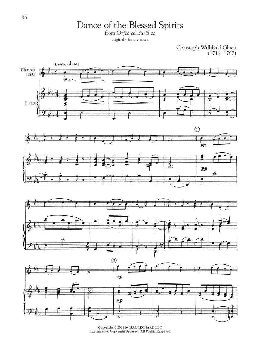 First 50 Classical Pieces You Should Play On The Clarinet Songbook