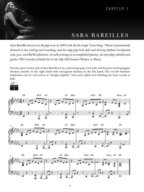 Piano Styles Of 23 Pop Masters Book/Audio