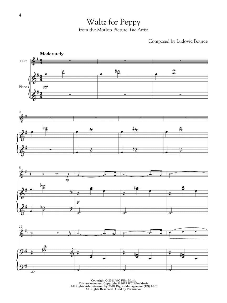 Movie Themes For Classical Players Flute/Piano Bk/Ola