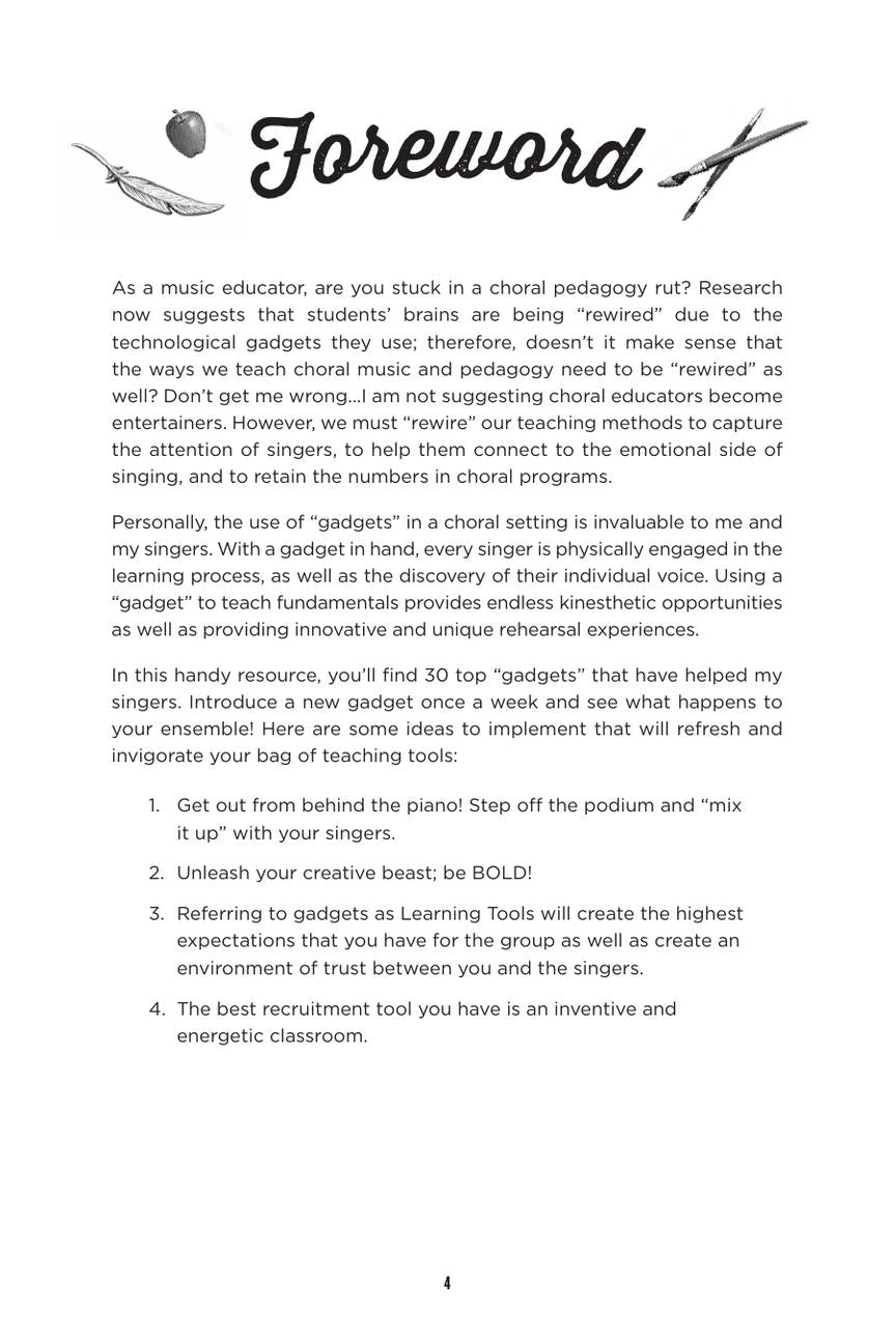 Gadgets For Great Singing Book - Inventive and Inexpensive Tools to Empower your Singing