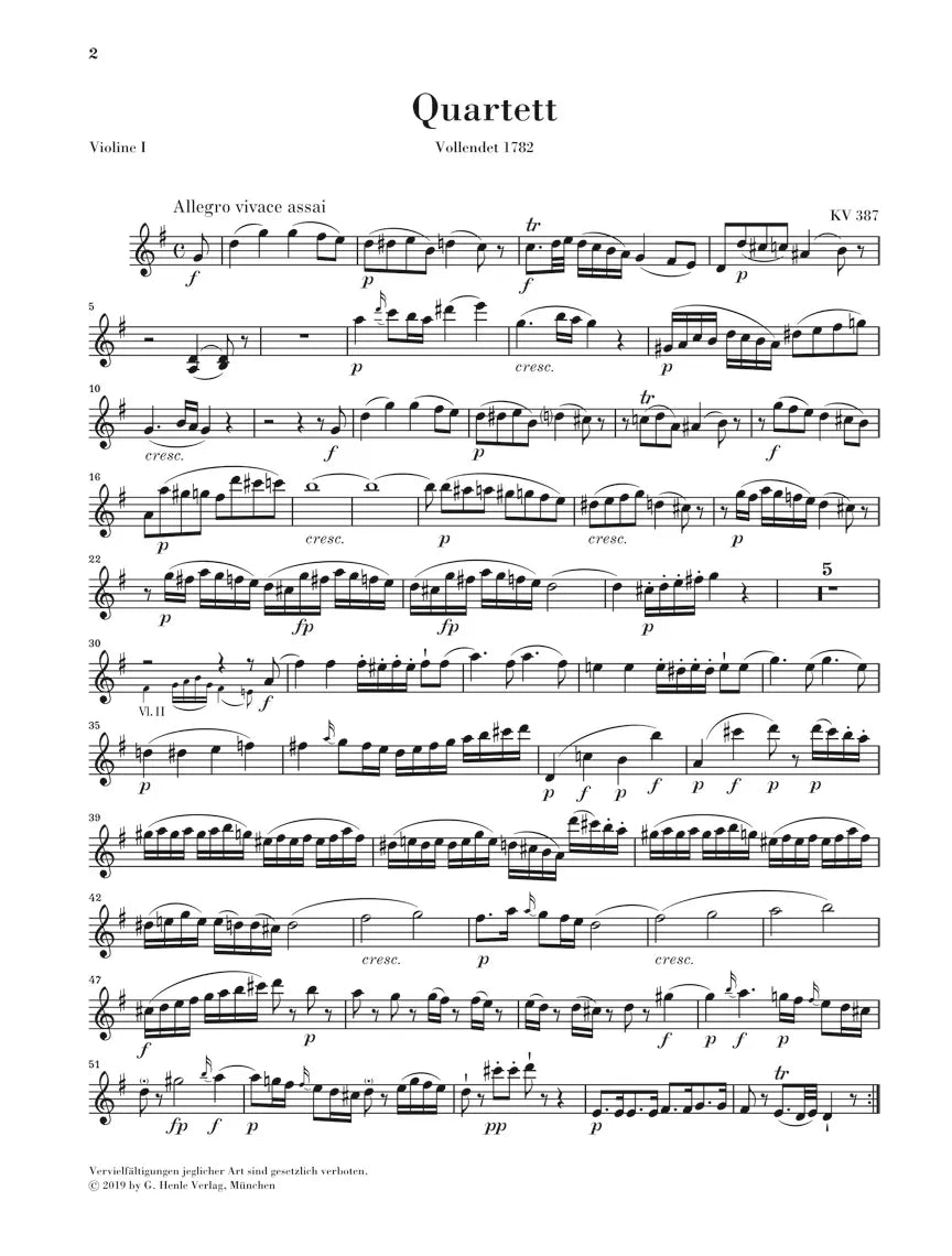 Mozart - String Quartets Vol 3 Haydn Quartets Sc/Pts