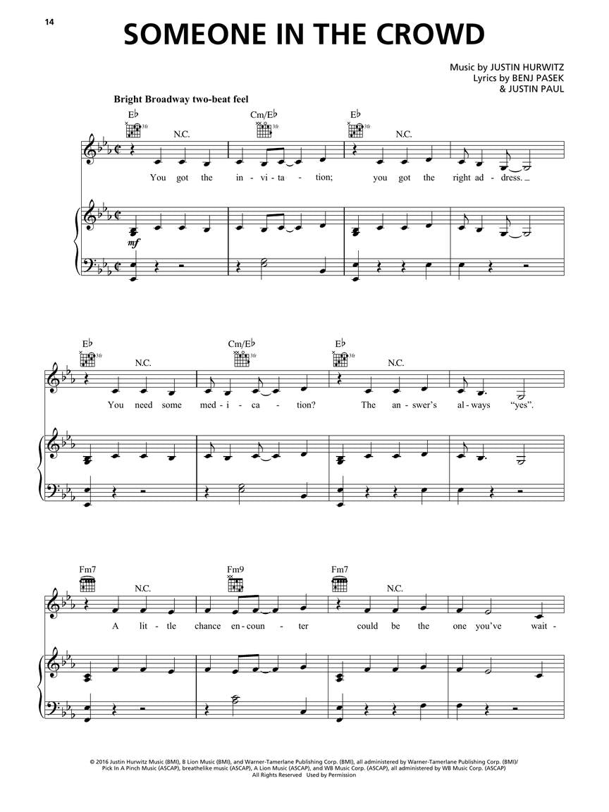 La La Land Movie Soundtrack PVG