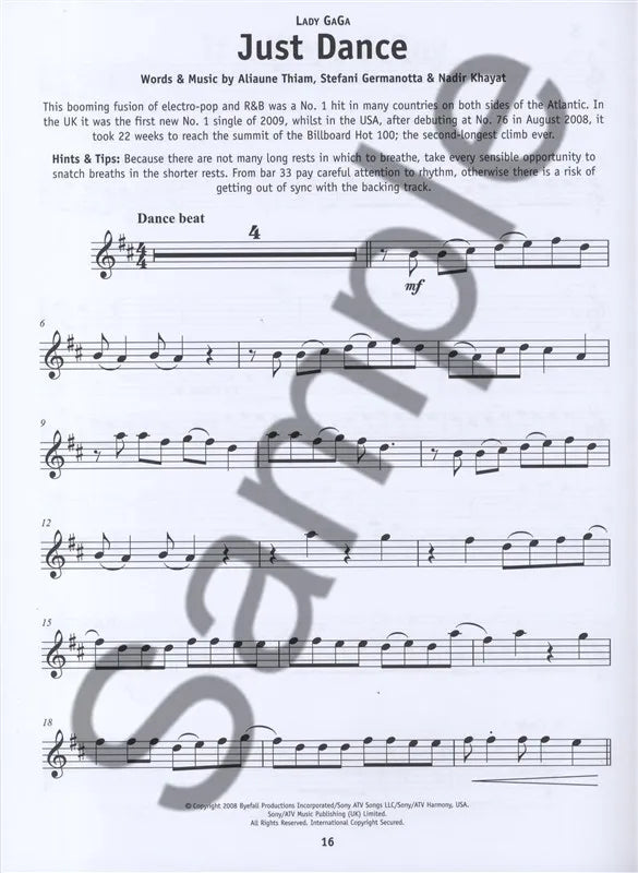 Chart Hits - Really Easy Alto Saxophone Book/Cd