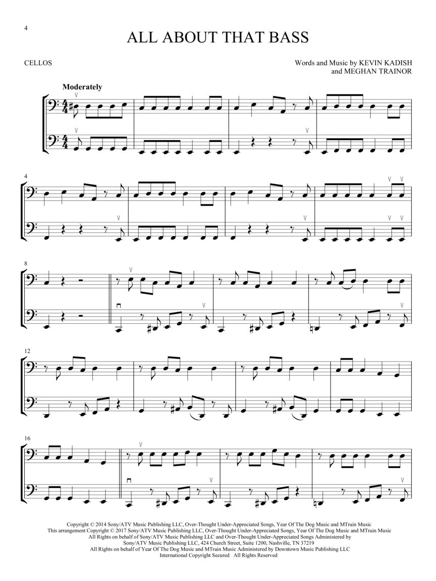 Hit Songs For Two Cellos Book