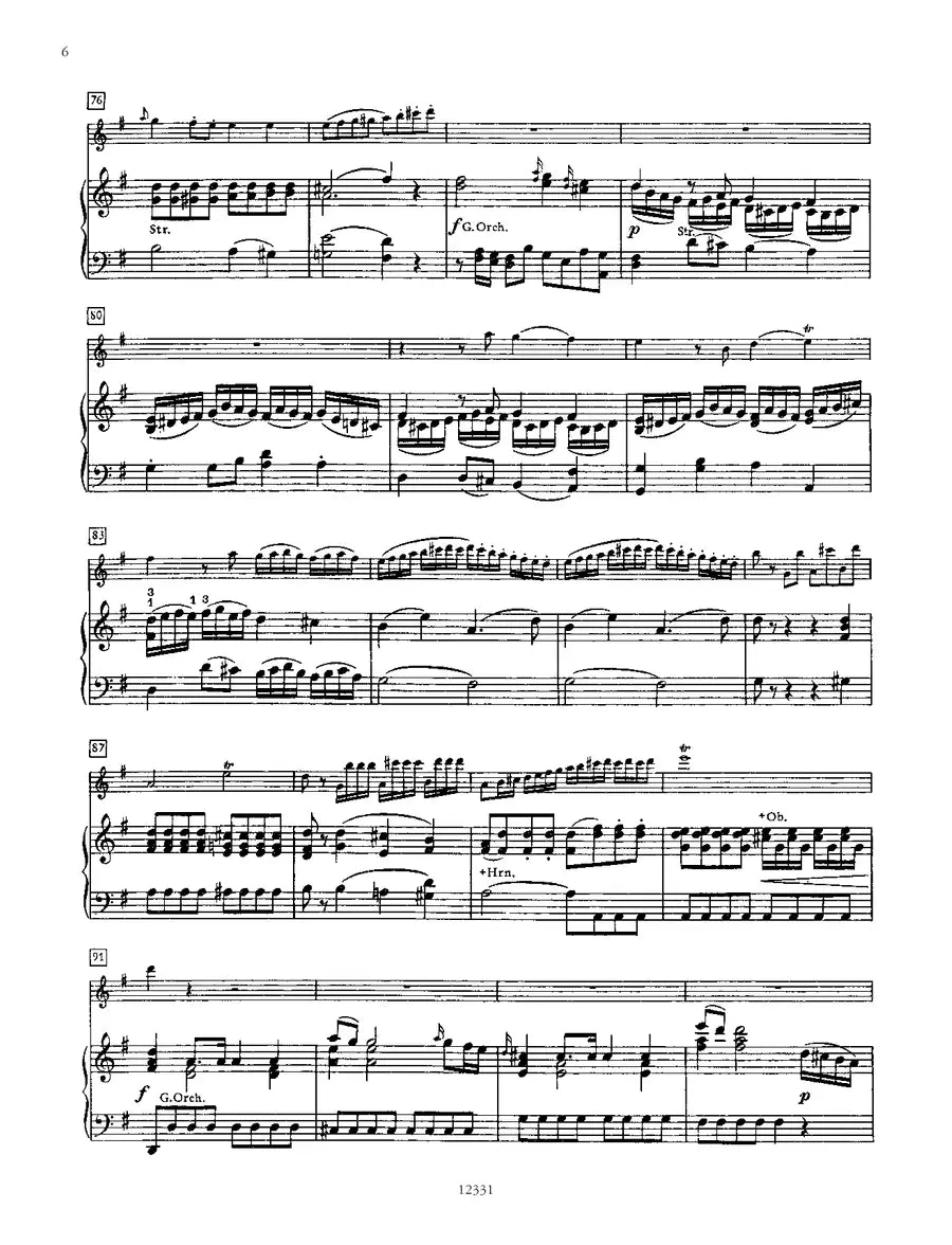 Mozart - Concerto No 1 G K 313 Flute with Piano Book (Urtext Edition)