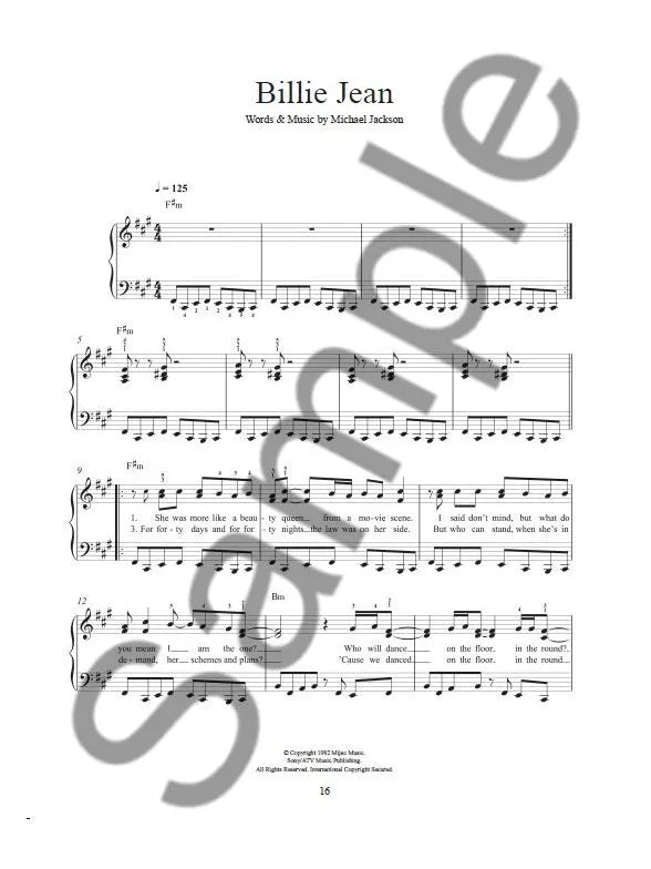 Michael Jackson - Easy Piano Songbook