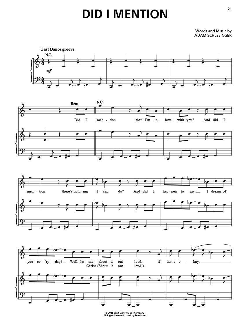 Descendants - Movie Selections Piano/Vocal/Guitar Book