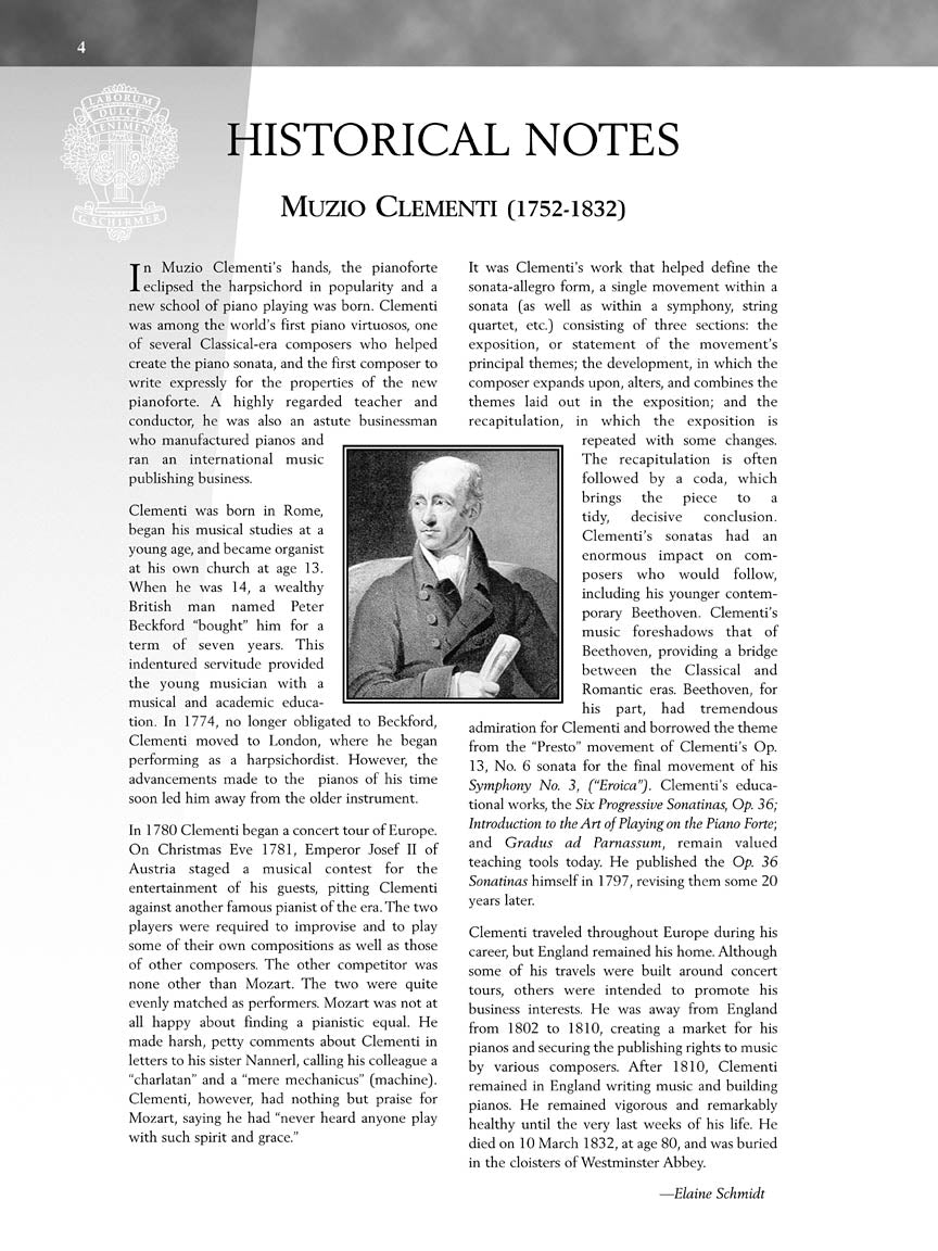 Clementi - Sonatinas Op 36 Piano Bk/Ola Spe