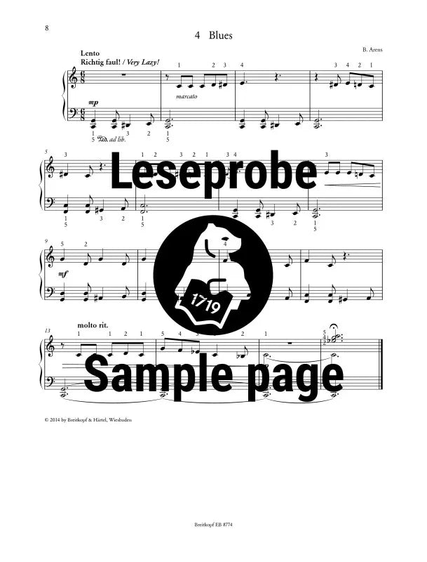 Barbara Arens - 21 Amazingly Easy Pieces For Piano Book