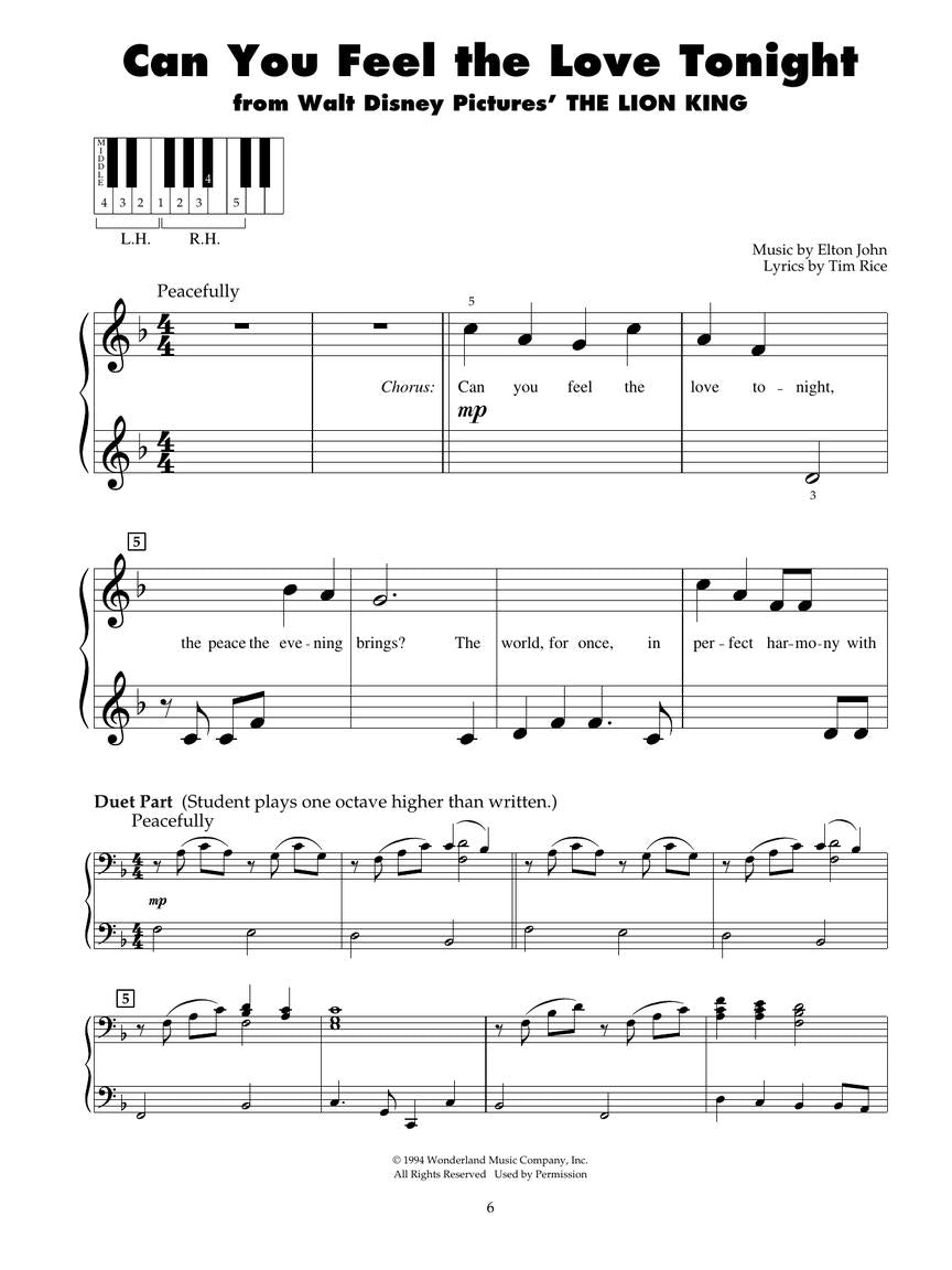 Disney Favorites 5 Finger Piano