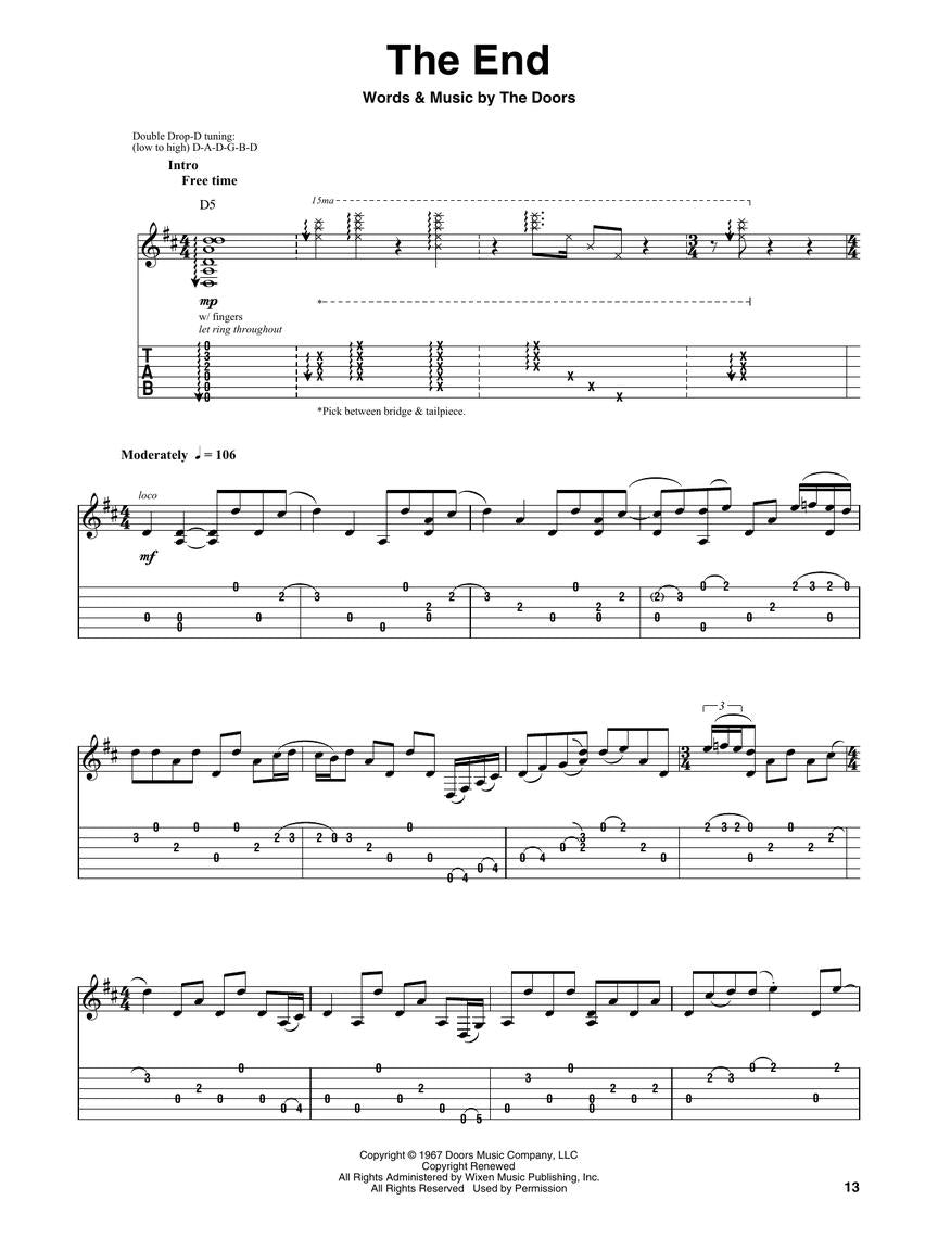 The Doors - Deluxe Guitar Play Along Volume 25 Book/Ola