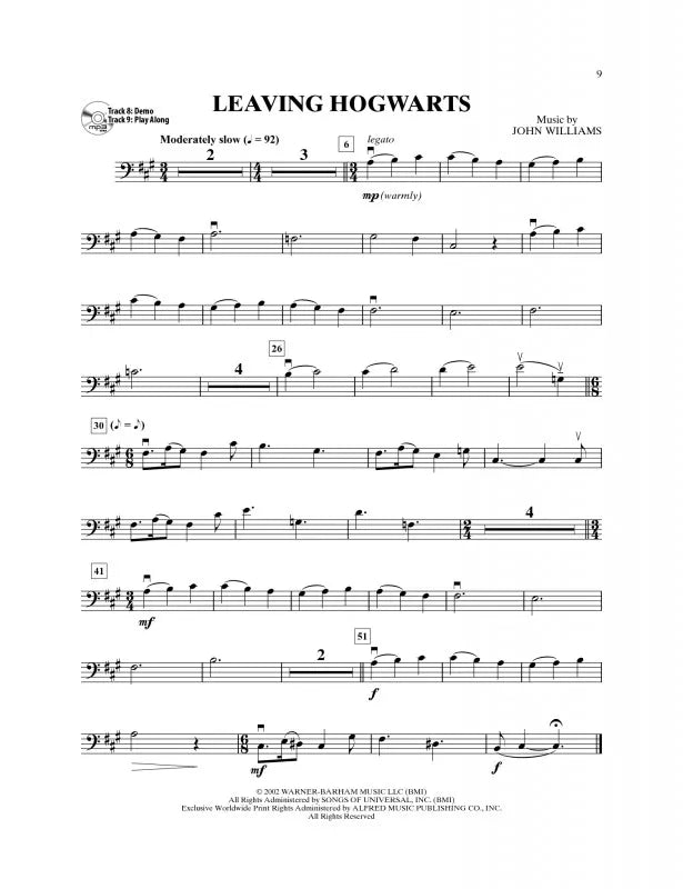Harry Potter Instrumental Solos For Cello Book/Ola