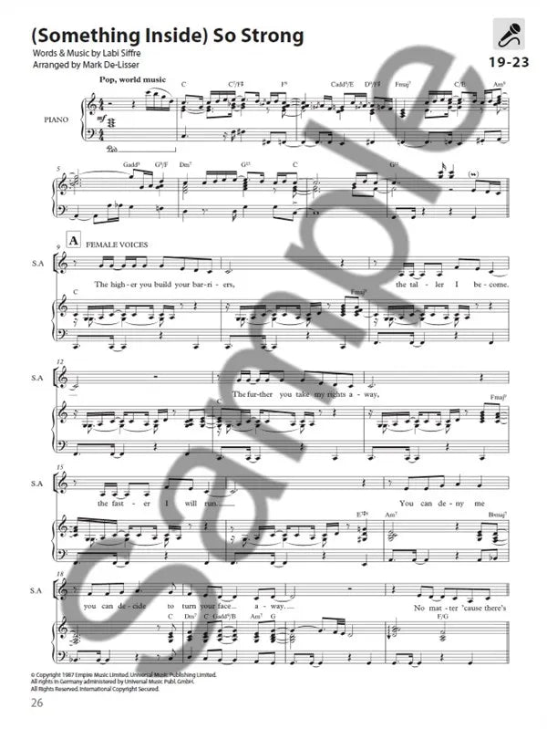 Sing Out - Book 2 Mixed Voice SAT Choirs Book and Audio