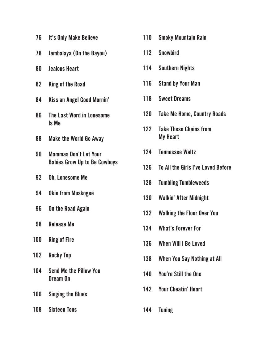 Country Songs - Strum Together Ukulele, Baritone Ukulele, Guitar, Banjo & Mandolin Book
