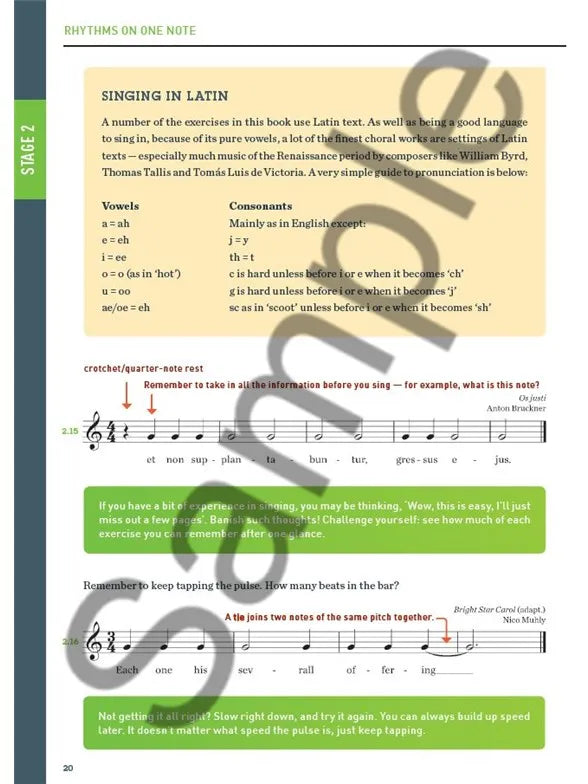 The Novello Guide To Sight Singing Book (Interactive Course for Choral Singers)