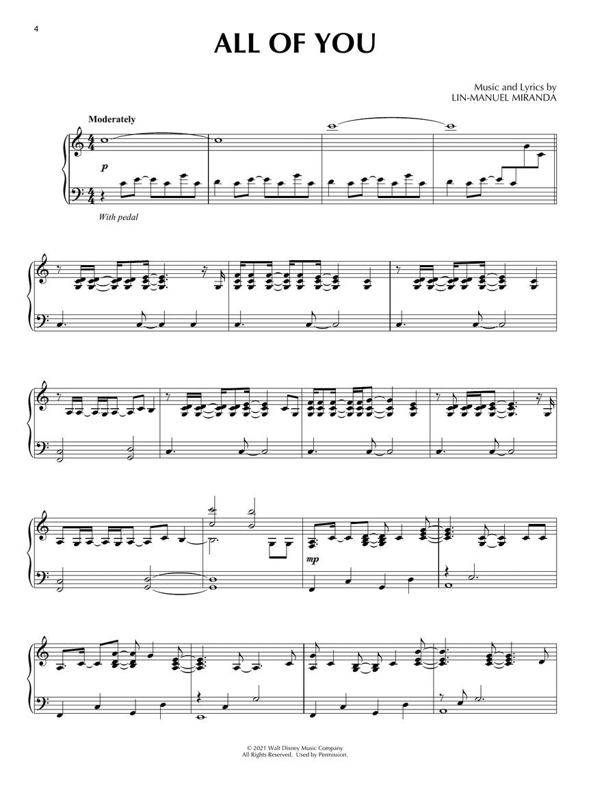 Encanto Movie Selections For Piano Solo Book