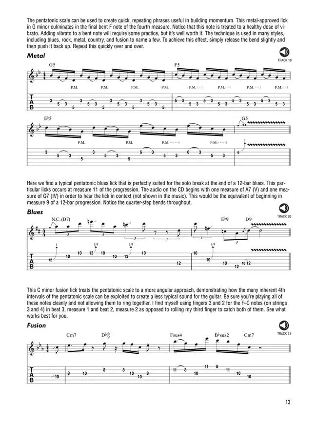Pentatonic Scales For Guitar Book/Ola
