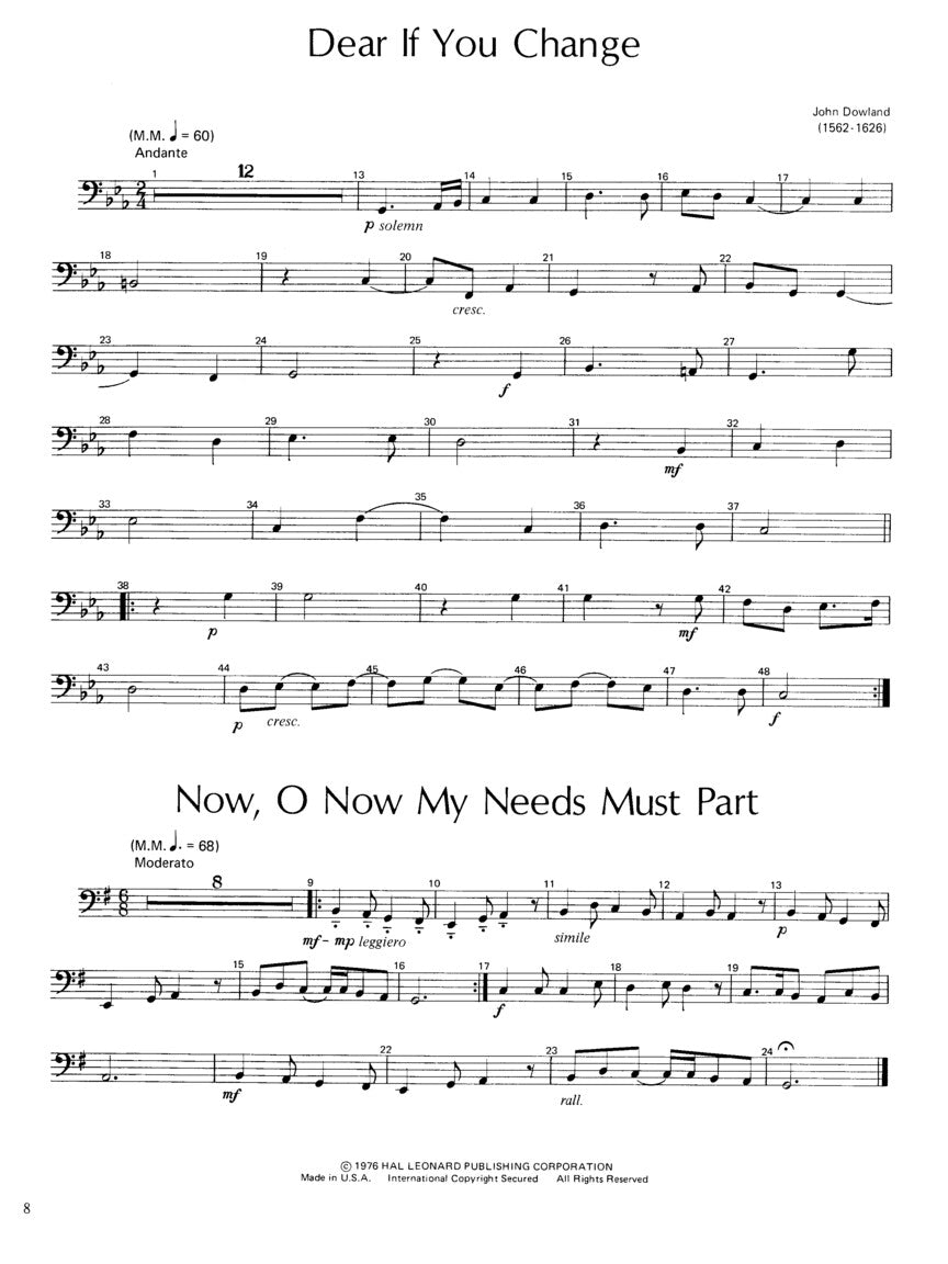 Master Solos Intermediate Level Tuba Bk/Ola