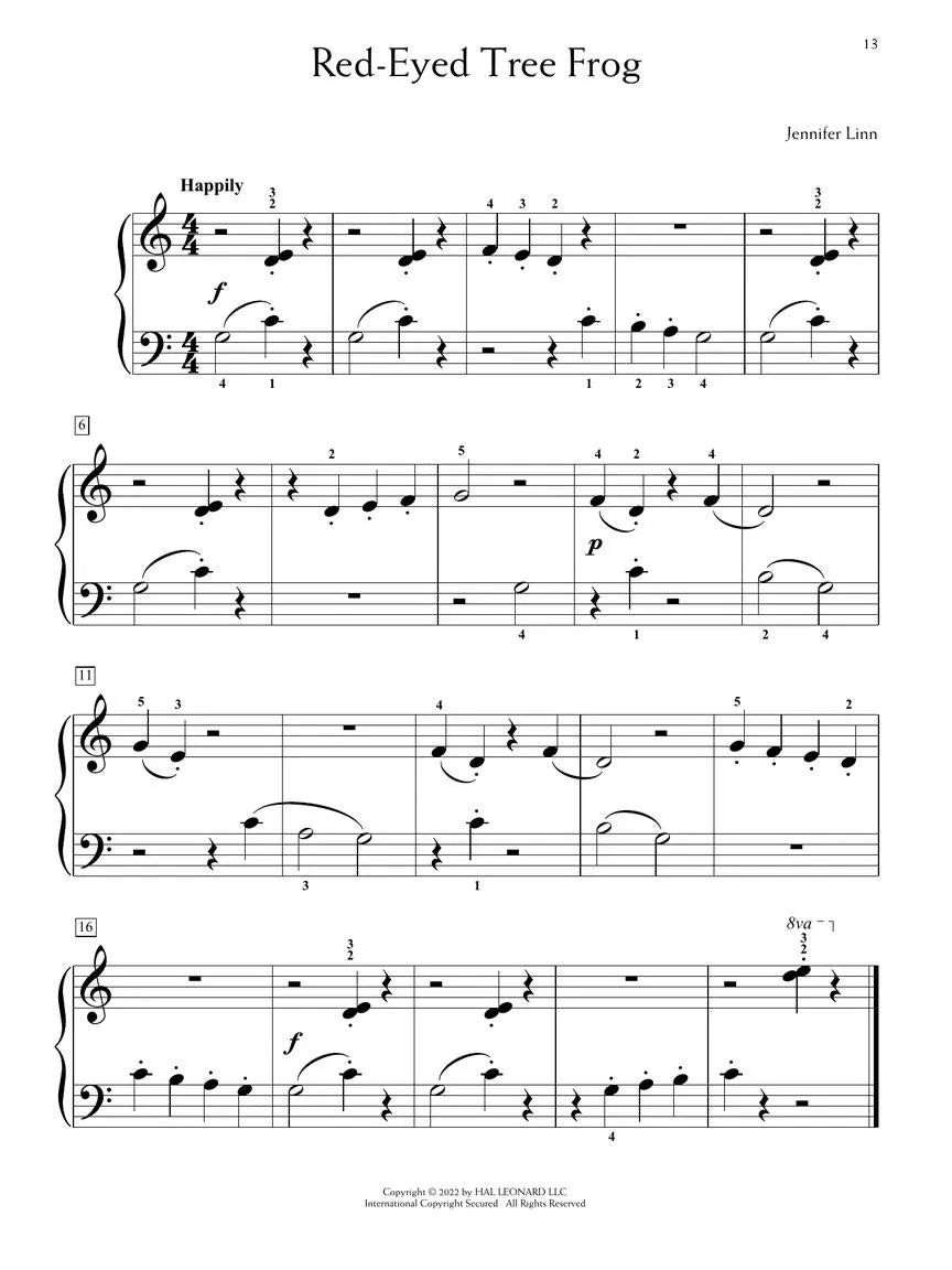 Rendezvous At The Zoo Book - 12 Easy Elementary Piano Solos In Progressive Order