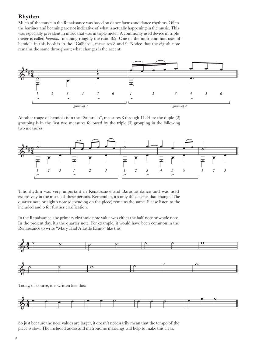 Easy Renaissance Pieces For Classical Guitar Bk/Ola