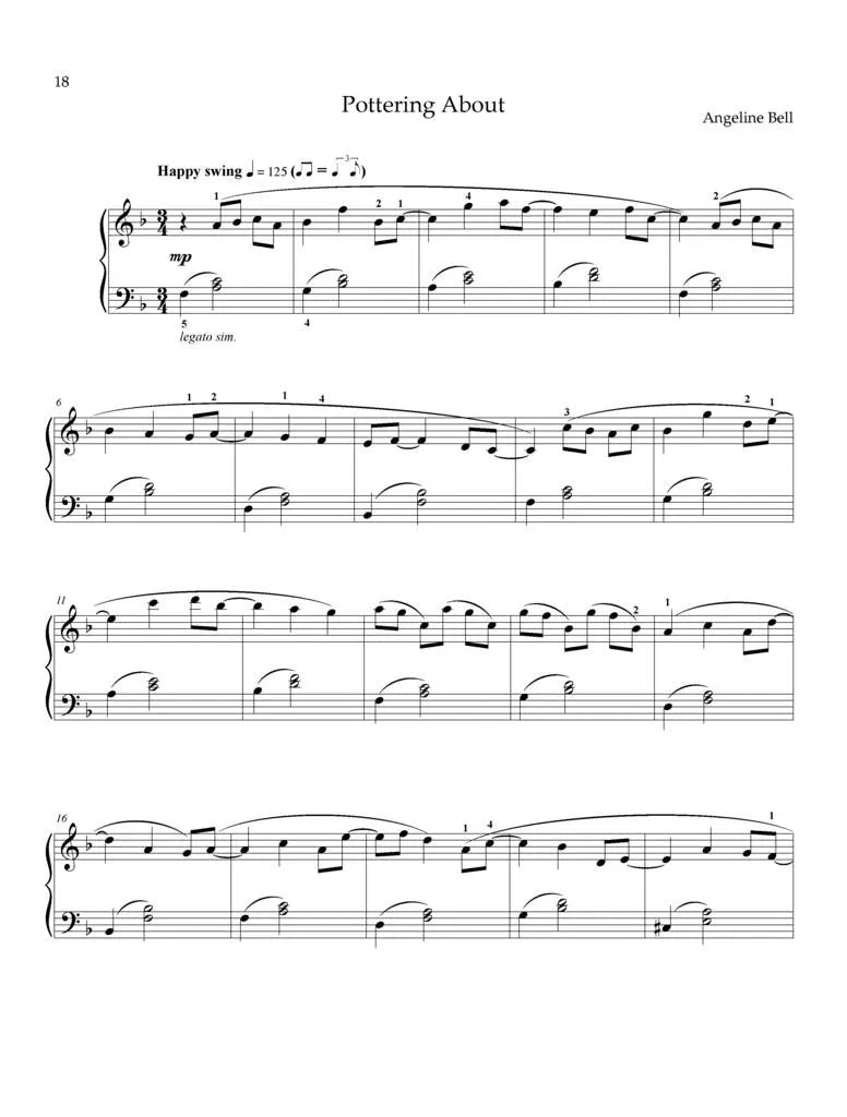 Angeline Bell - My Garden Notebook For Piano Book