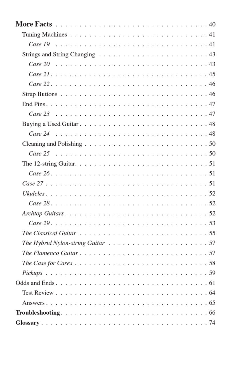 Acoustic Guitar Repair Detective Book