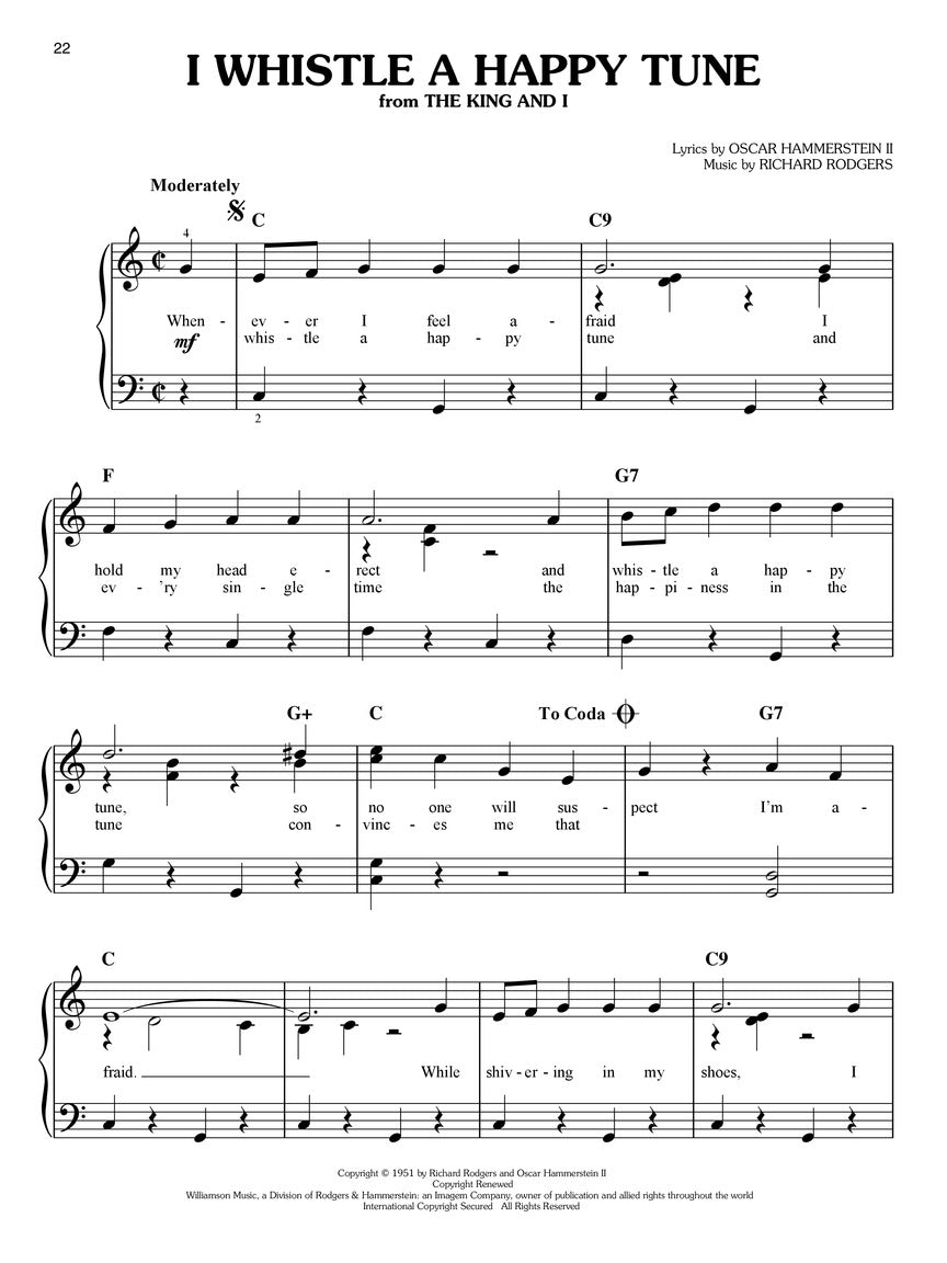 Broadway Songs For Kids - Easy Piano Book (2nd Edition)