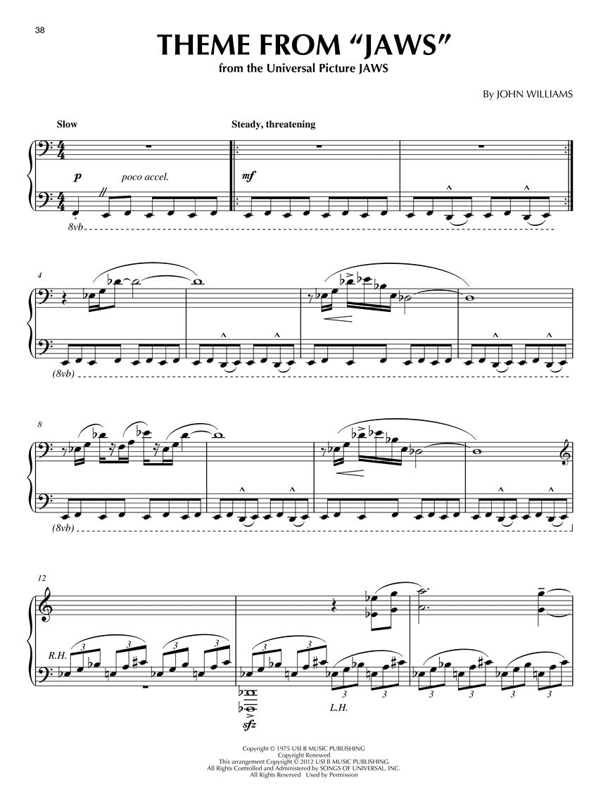 Great Themes For Piano Solo Book - Intermediate to Advanced