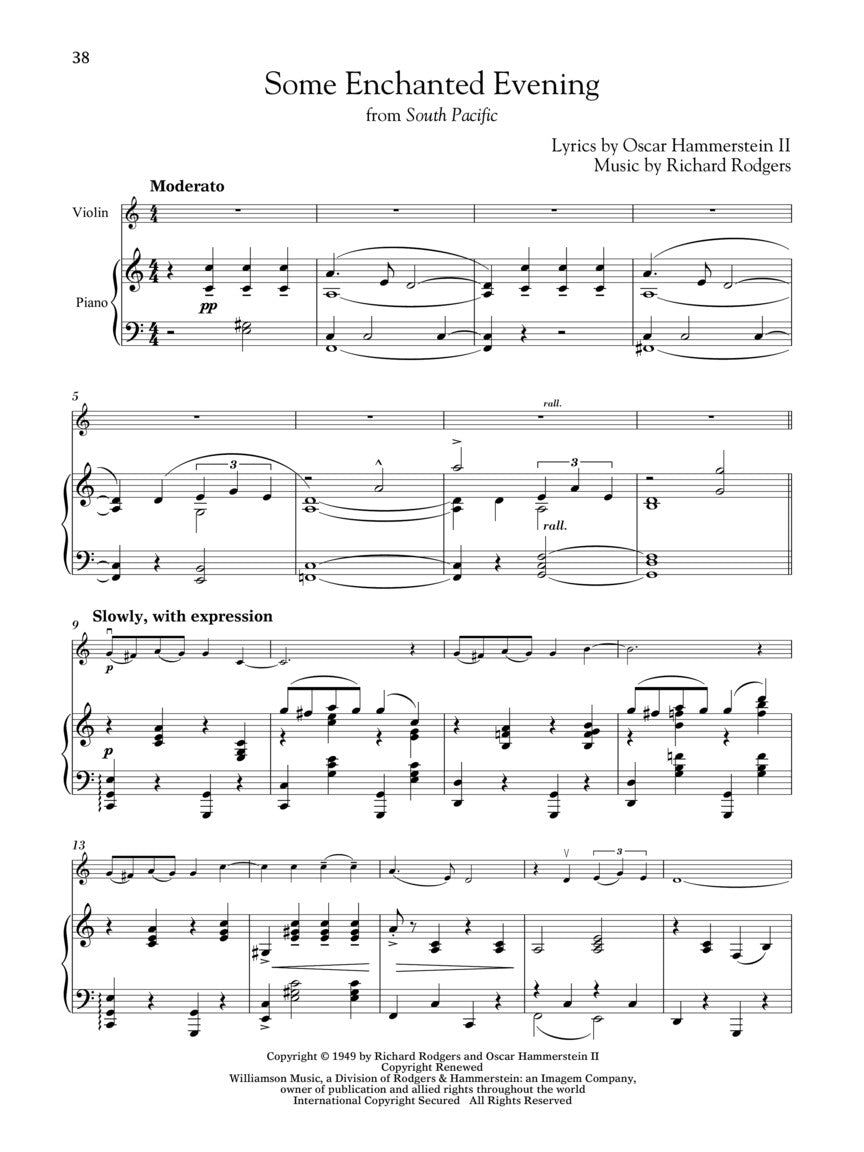 Broadway Songs for Classical Players - Violin Book/Ola
