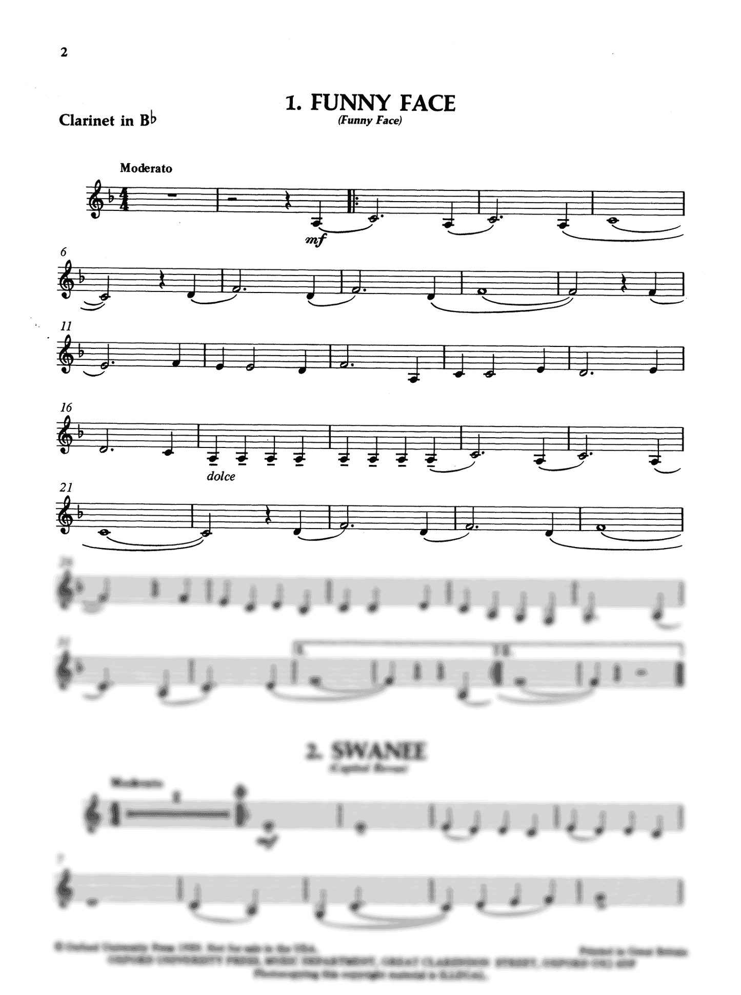 Easy Gershwin for Bb Clarinet with Piano Accompaniment Book