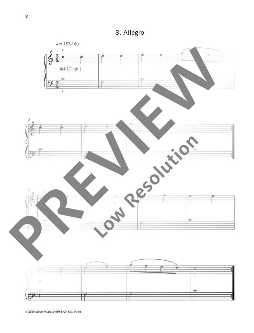 Alexander Reinagle - 24 Short and Easy Pieces for Piano Op. 1 Book