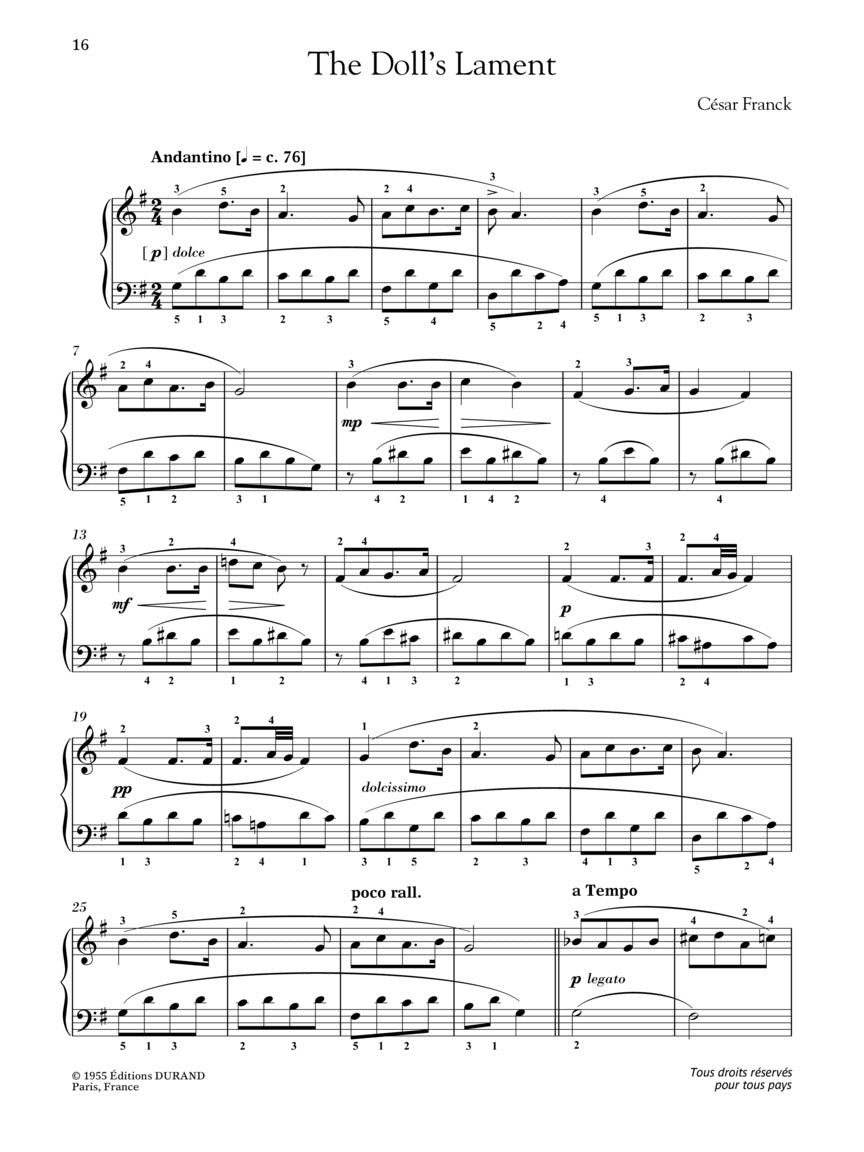 Bonjour Piano - Early Intermediate Level Book