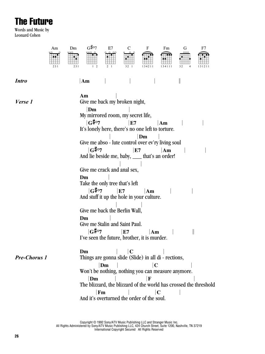 Leonard Cohen - Strum & Sing Guitar