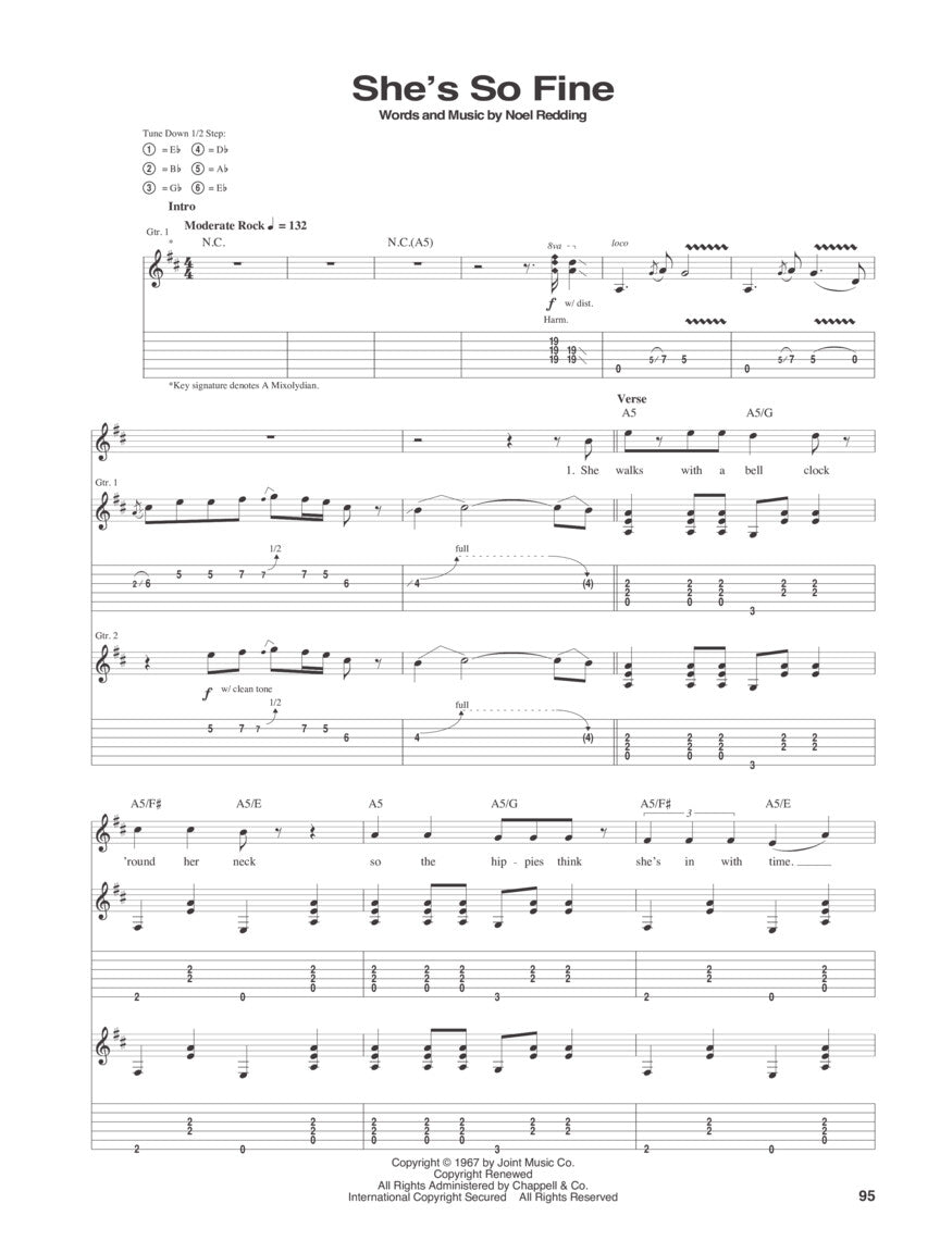 Jimi Hendrix - Axis Bold As Love Guitar Tab Book